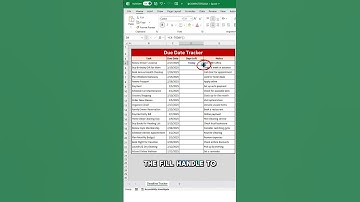 Excel Tips #44: Create a Deadline Tracker in Excel! ⏰
