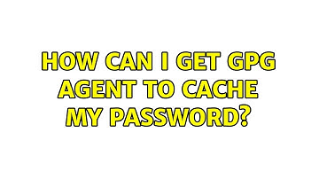 Ubuntu: How can I get GPG Agent to cache my password?
