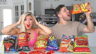 LAST TO STOP EATING SPICY CHIPS WINS!!!