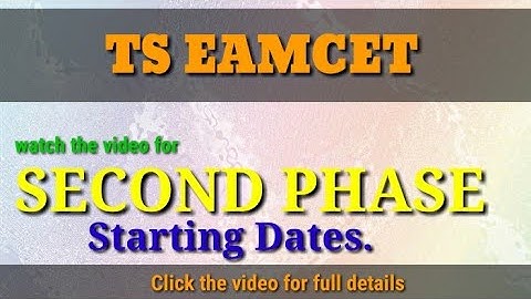 Second Phase dates Updates/#tseamcet2021/#secondphase /#corker #secondphasestartingdateforwebpptions