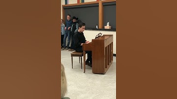 Thumbnail of 8th Grader sings I Can Only Imagine for his school #shorts