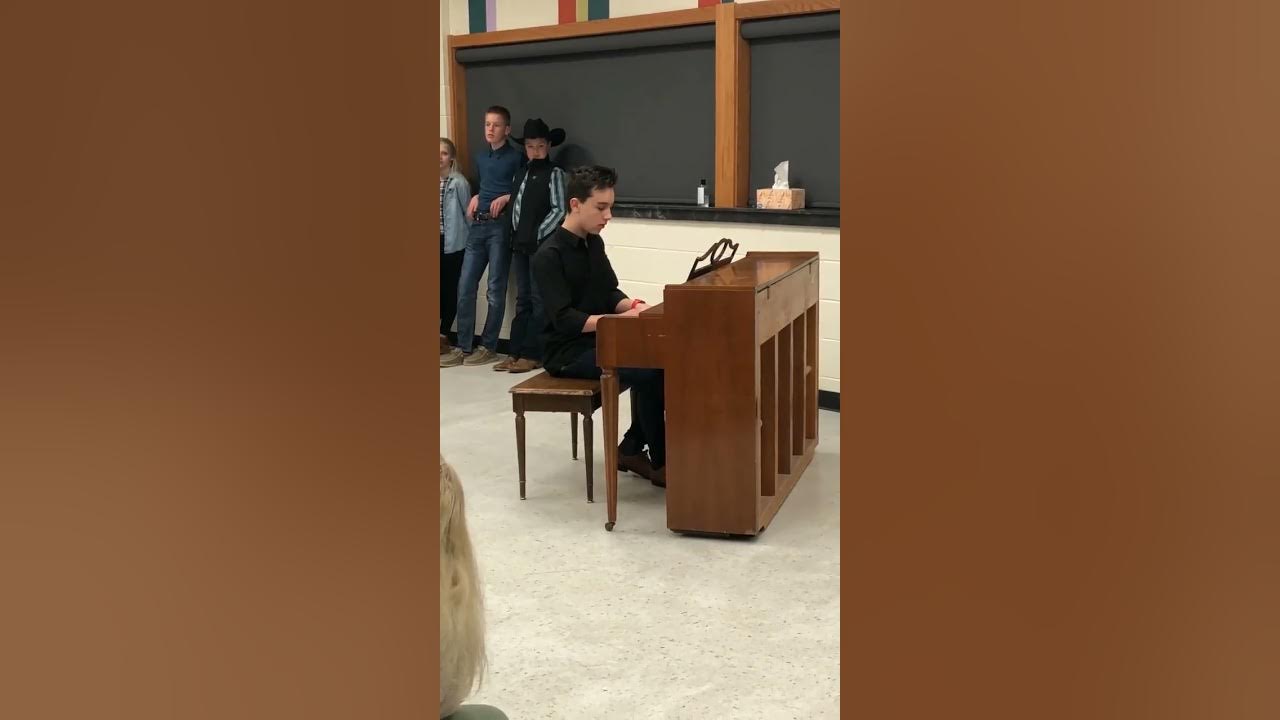 8th Grader sings I Can Only Imagine for his school #shorts