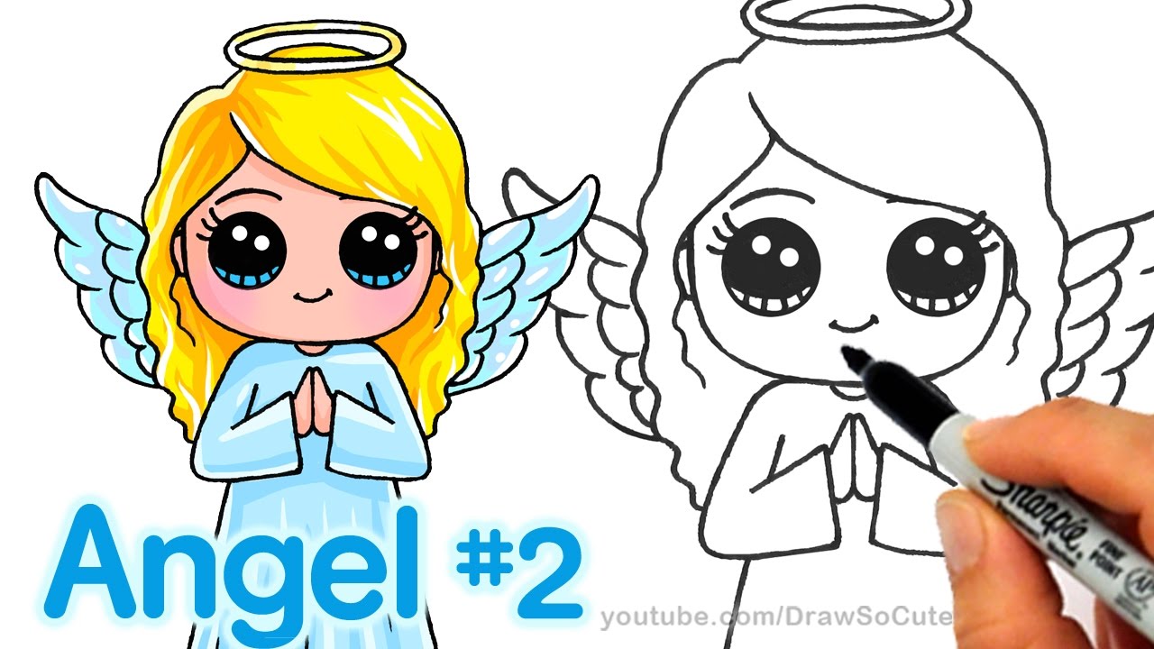 How to Draw an Angel - Really Easy Drawing Tutorial