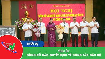 Tỉnh ủy công bố các Quyết định về công tác cán bộ
