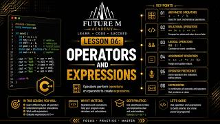 C++  Programming 1 Lesson 06 - Operators and Expressions