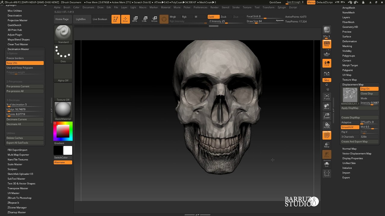 uploading to sketchfab from zbrush