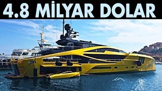 10 Ton Altından Yapılan Dünyanın En Pahalı Süper Yatı - Milyarderler Bile Alamıyor.