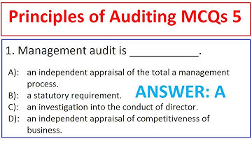 Principles of Auditing MCQs | Senior Auditor Test Preparation | Commerce MCQs | Auditing MCQs |