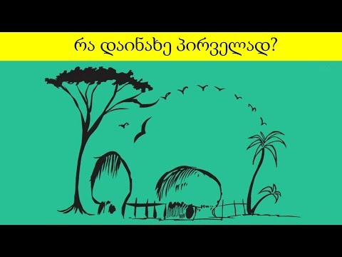 ტესტი: როგორი ადამიანი ხარ? | რა დაინახე პირველად?