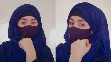 Layer Hijab with niqab || instant Hijab style || Hijab Tutorial / Full Coverage