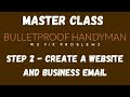 Handyman business master class  step 2  create a website and business email