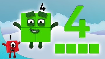 Numberblocks - The Number 4 | Learn to Count | Learning Blocks