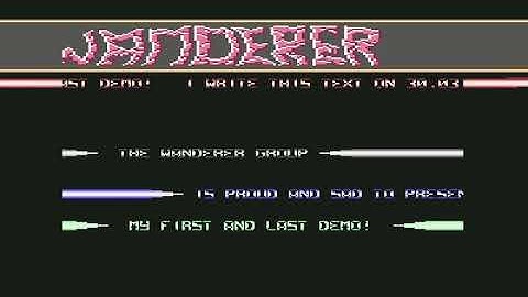 the wanderer group (TWG) intro! Commodore 64 (C64)