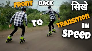 How to Transition from Front to Back // When Speed Skating // Skating Lesson