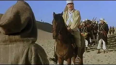 Major Foster orders the singing of "Le Boudin"
