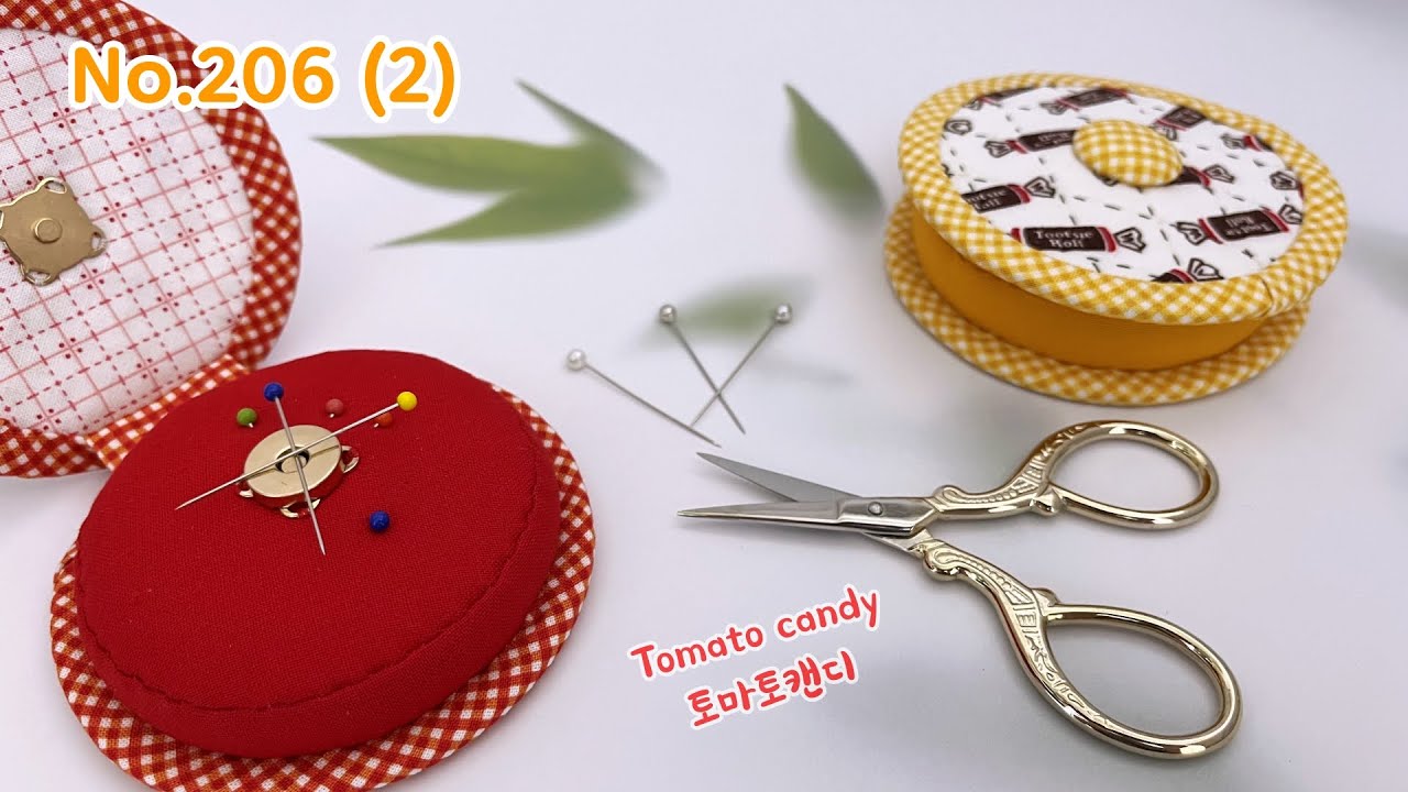 퀼트 No.206 (2) 쿠키샌드 모양 핀쿠션 (Sand Biscuit Shaped Pincushion), How to make,  네이버 토마토캔디