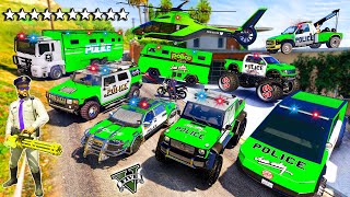 GTA V  Stealing VICE CITY  Heavy Police Vehicles with Franklin for Jimmy | (Real Life Cars #68)