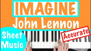 How to play IMAGINE  John Lennon Piano Accompaniment Chords Tutorial