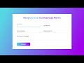 Responsive Contact us Form using HTML & CSS | CodingNepal