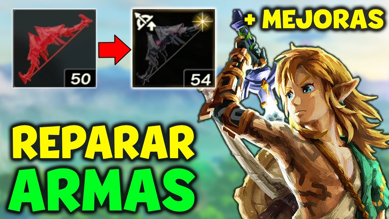 COMO REPARAR ARMAS y MEJORARLAS en ZELDA TEARS OF THE KINGDOM Guía Español YouTube COMO REPARAR ARMAS y MEJORARLAS en ZELDA TEARS OF THE KINGDOM Guía Español YouTube