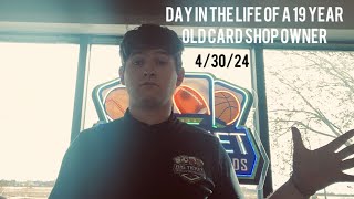 Day in the life of a 19 year old card shop owner!! (4/30/24  PSA Order, Q&A and more!)