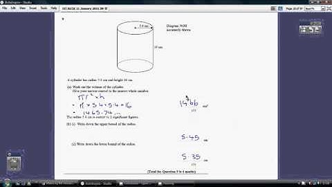 19) Edexcel IGCSE  3H - 11 January 2016 Q9
