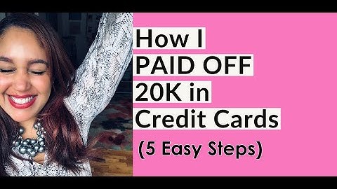 How I Paid OFF 20k In Credit Card Debt!