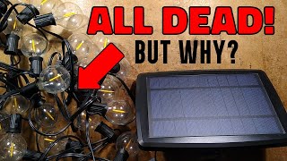 Dead solar lights.