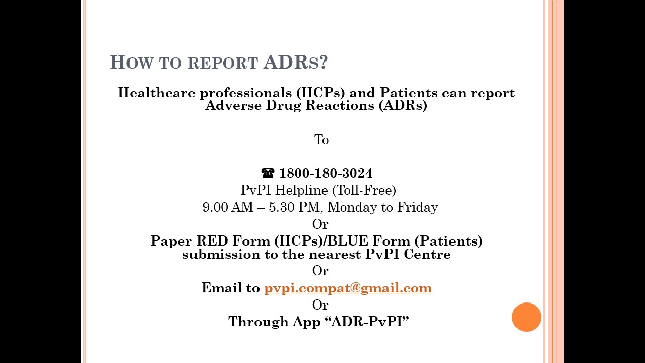 ADR Reporting by Health Care Professionals and Consumers - YouTube