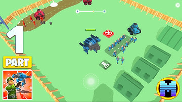 Robot Army Commander Mobile Gameplay Walkthrough Ep.1 (iOS, Android) No Commentary Max Level Gaming