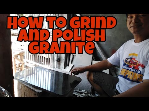 How to Grind and Polish Granite (tagalog speaking)