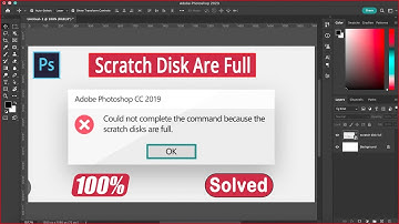 Scratch disk full Adobe Photoshop Pc Windows । Photoshop Scratch disk full 100% solved