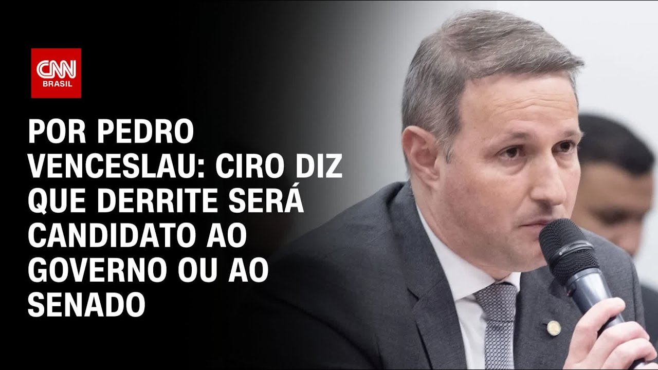 “Derrite será nosso candidato ao Senado ou ao governo em SP”, diz Ciro | BASTIDORES CNN