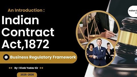 Indian Contract Act 1872 Explained | Business Regulatory Framework | Vivek Sir | Winners Classes