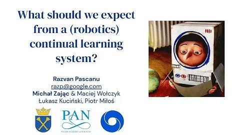 Razvan Pascanu (DeepMind) -- What should we expect from a (robotics) continual learning system?