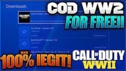 How To Get "Call Of Duty WW2 For Free" On Any Console PS4/XBOX ONE (CALL OF DUTY WW2 BETA