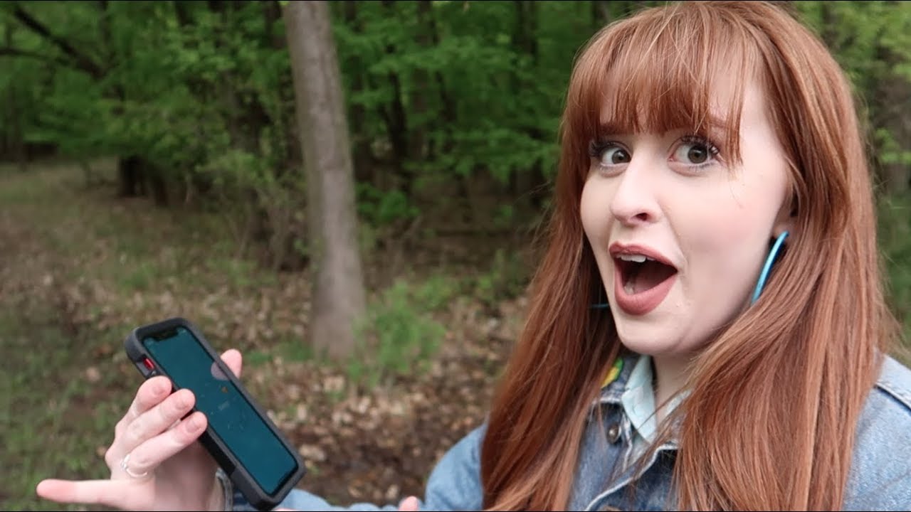 SHE FOUND HER FIRST GEOCACHE!