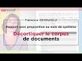 Note de synthse 25  dcortiquer le corpus de documents