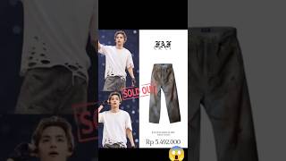 😱‼️ Taehyung Wearing FAF NEW New Commune shirt, baggy denim jeans 😭😭 he looks so hot 🔥🥵🥵#bts#shorts