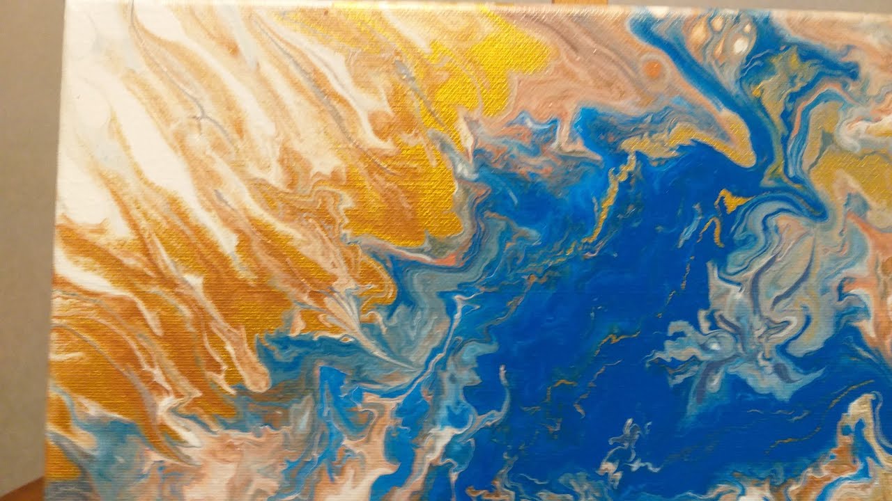 47 Fluid art Акриловая заливка в технике Жидкий акрил Приготовленный на клее ПВА  своими руками.