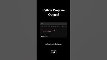 Python Basic Series: Part 10 - Program to Print ASCII Value of a Character 🔤