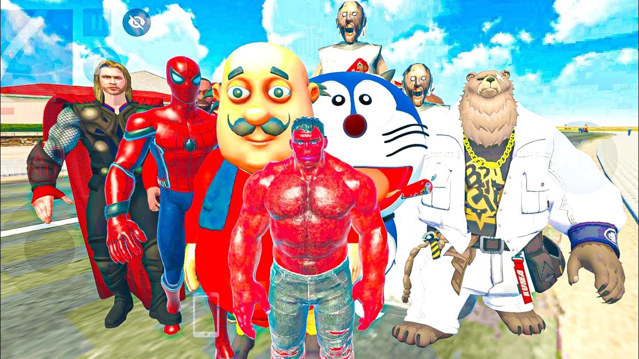 Red Hulk Punch Challenge in Indian Theft Auto Simulator Live Stream