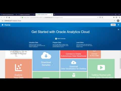 Getting started in 5 minutes with Oracle Analytics Cloud (OAC):Tutorial