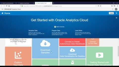 Getting started in 5 minutes with Oracle Analytics Cloud (OAC):Tutorial