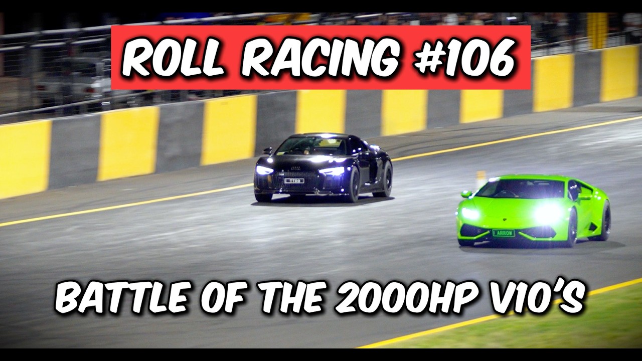 Roll Racing Sydney 106 - 1200hp+ Evo’s, 1800hp+ GTR’s and 2000hp Supercars