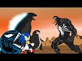 Godzilla, Shin Godzilla vs PAC: VENON Attack Attack - Godzilla Cartoon Animation