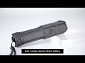 Powerful LED Flashlight Rechargeable USB Built-in Lithium Battery