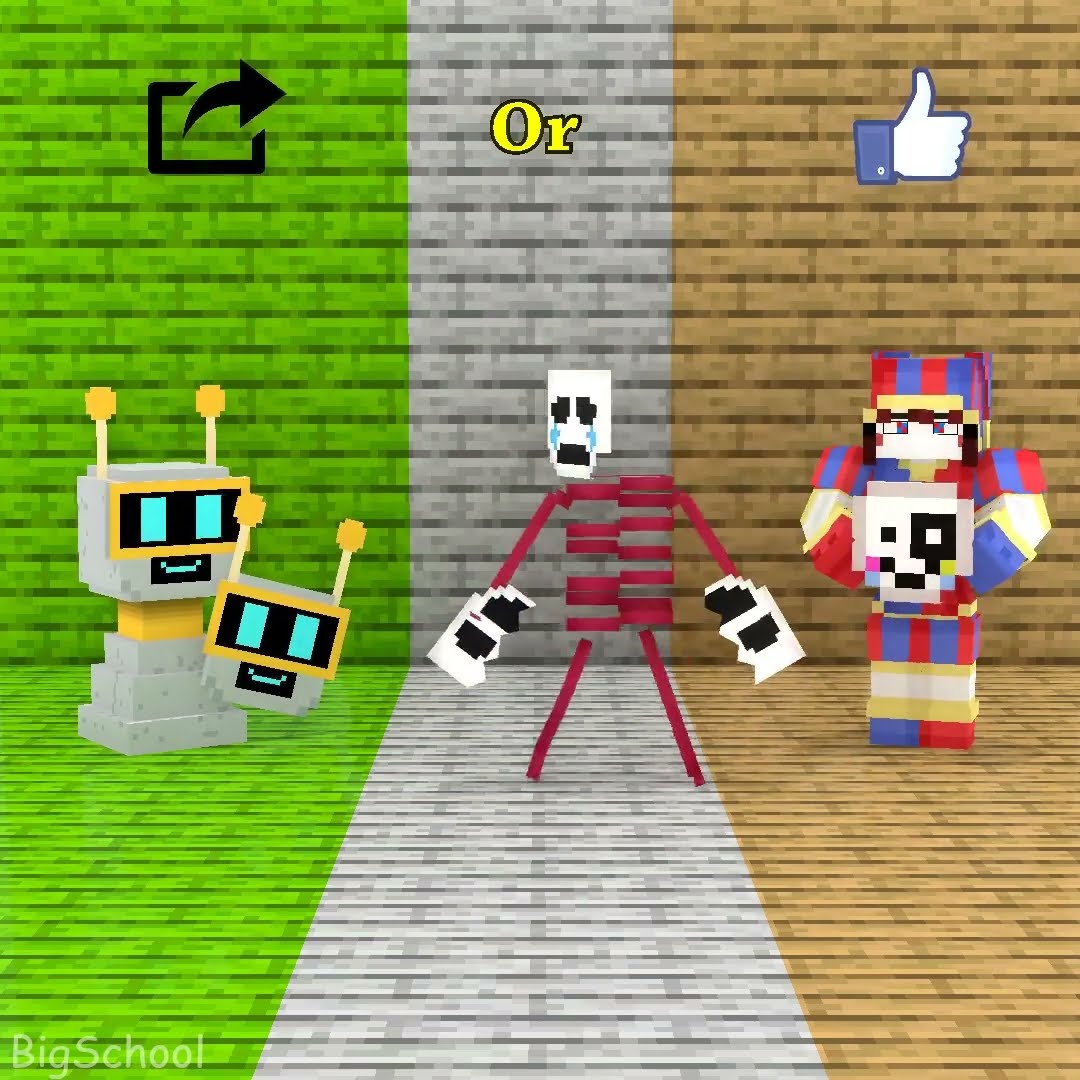 Whose mask is right for Gangle? Fun Bot or Pomni? ?