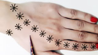 Very Simple Arabic Mehndi Design Back Hand | Easy Mehandi Designs For Beginners | Mahandi Designs