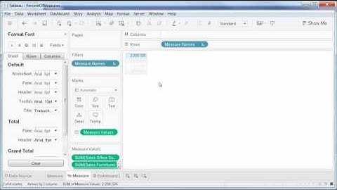 How to Calculate a Percent of Total for Measure Values in Tableau